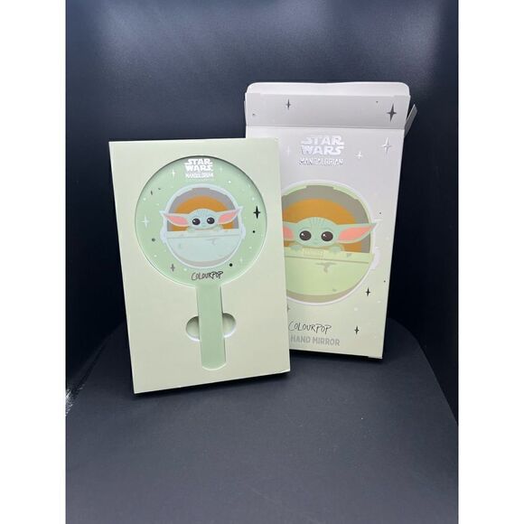 New in Box! Star Wars Mandalorian The Child Grogu Colourpop Hand Mirror - Picture 2 of 4
